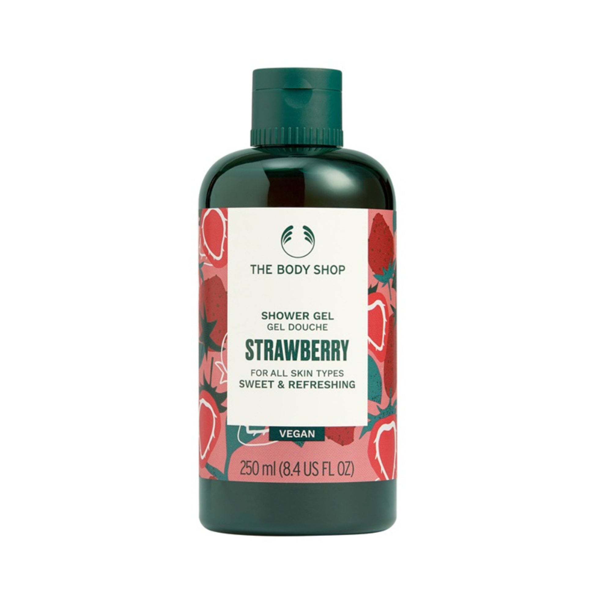 The Body Shop Strawberry Shower Gel, Fruity Fragrance with Strawberry Seed Oil, All Skin Types