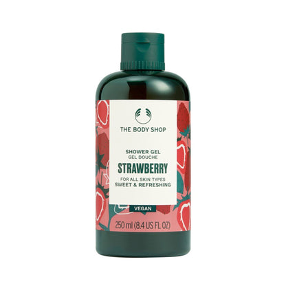 The Body Shop Strawberry Shower Gel, Fruity Fragrance with Strawberry Seed Oil, All Skin Types