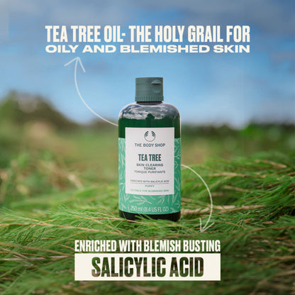 The Body Shop Tea Tree Mattifying Toner 60ml Removes Oil & Impurities Purifies & Mattifies Oily Skin