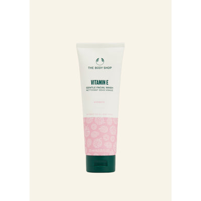 The Body Shop Vitamin E Gentle Facial Wash Cleanses & Hydrates All Skin Types Non-Drying Formula