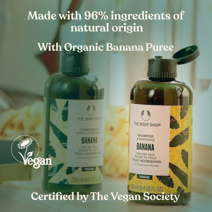 The Body Shop Banana Nourishing Conditioner, Smooths Frizz & Repairs Hair
