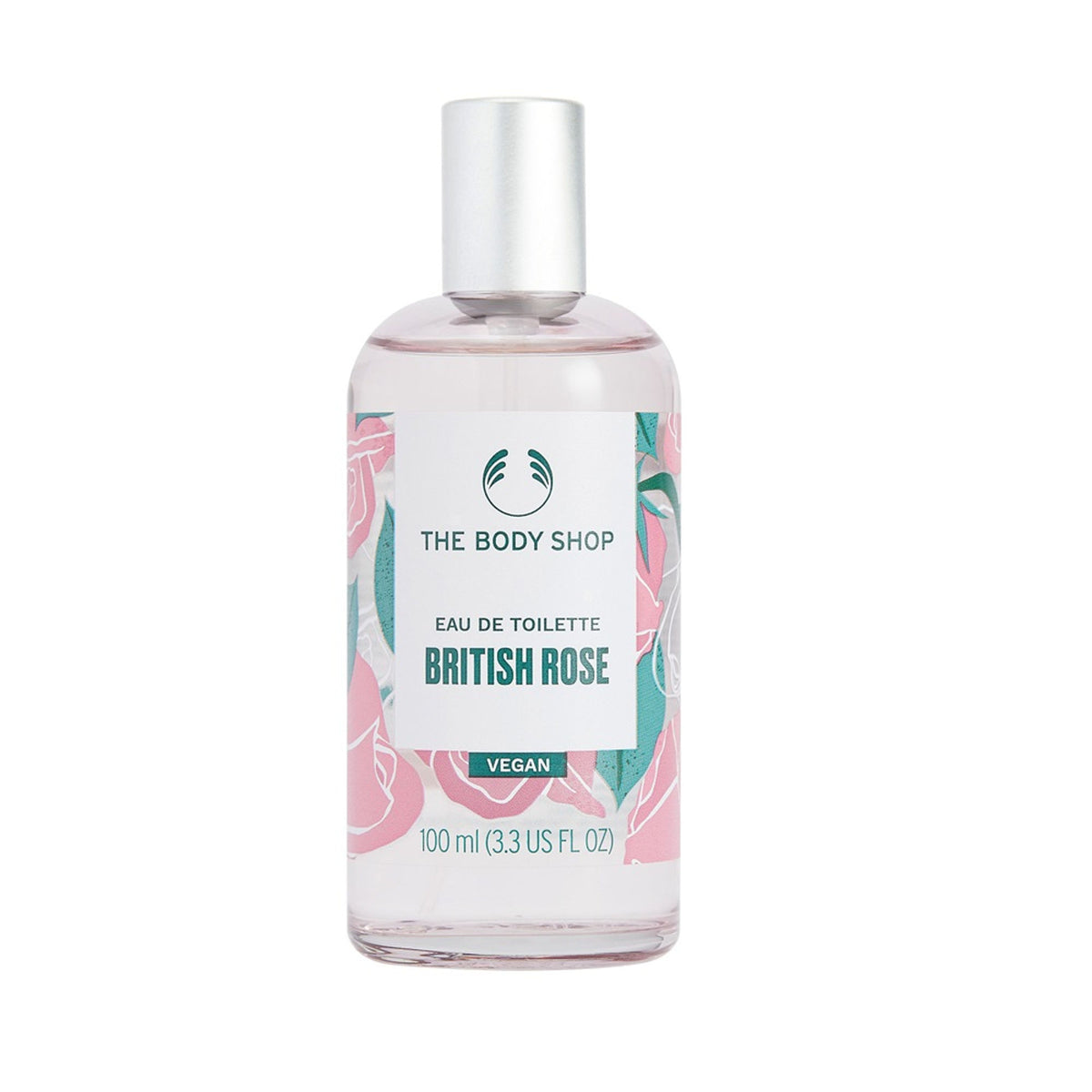 The Body Shop British Rose Eau De Toilette, Long-Lasting Floral Fragrance, 91% Natural
