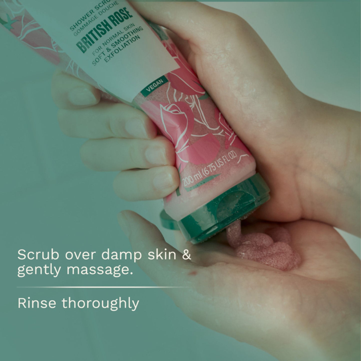 The Body Shop British Rose Shower Scrub
