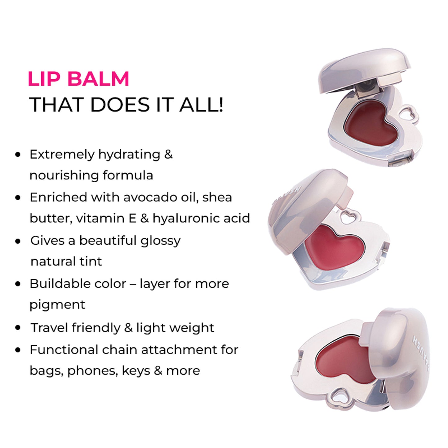 Praush Beauty Love Crush Tinted Lip Balm - Cherry Bomb