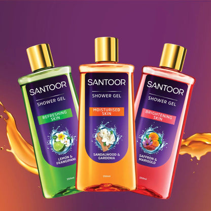 Santoor Lemon & Frangipani Shower Gel