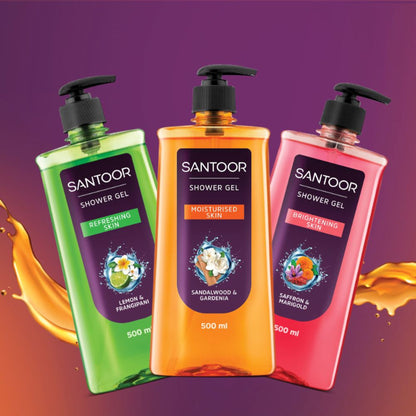 Santoor Saffron & Marigold Shower Gel