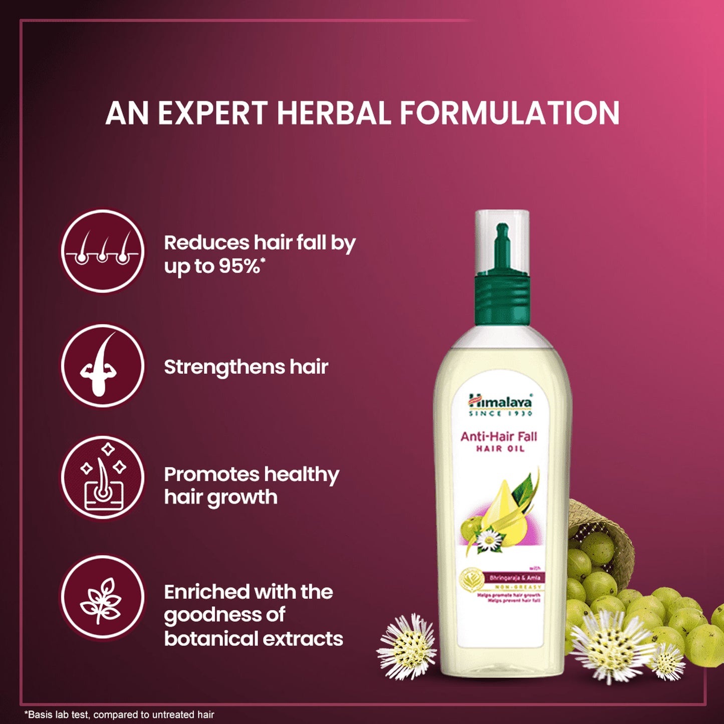 Himalaya Anti-Hair Fall Hair Oil With Bhringraja & Amla