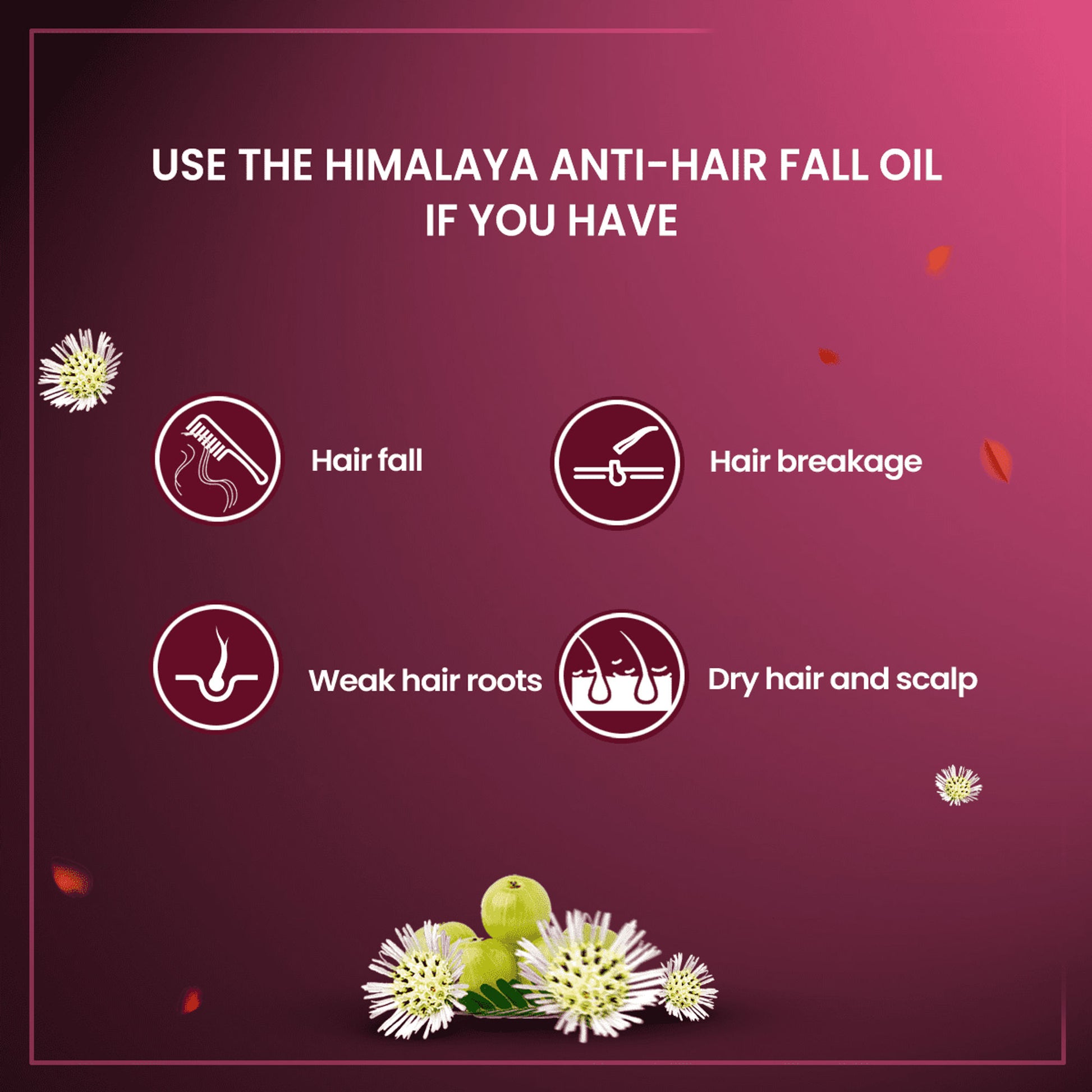 Himalaya Anti-Hair Fall Hair Oil With Bhringraja & Amla