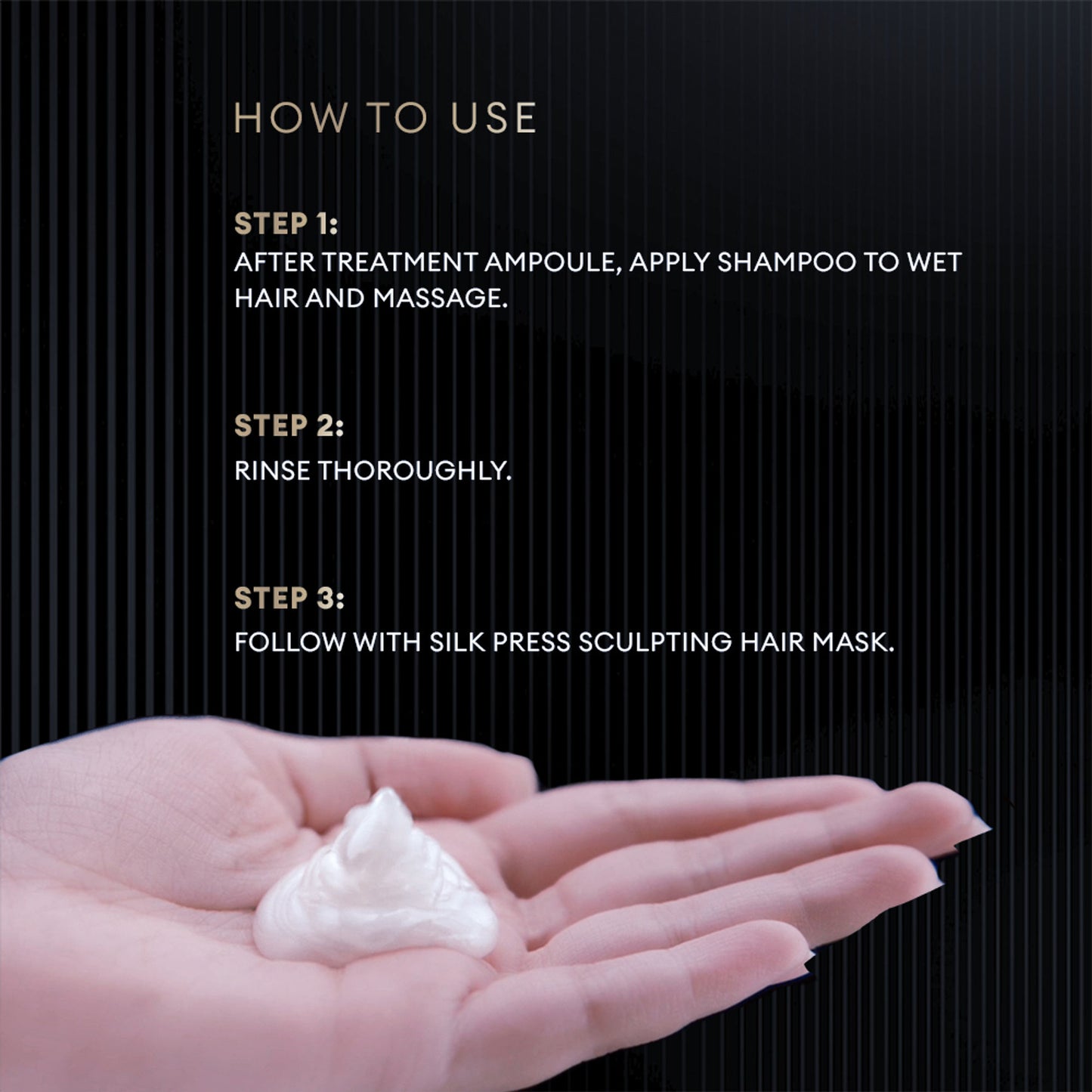 Tresemme Silk Press Sulfate Free Shampoo with Amino Peptides for Smooth & Straight Hair