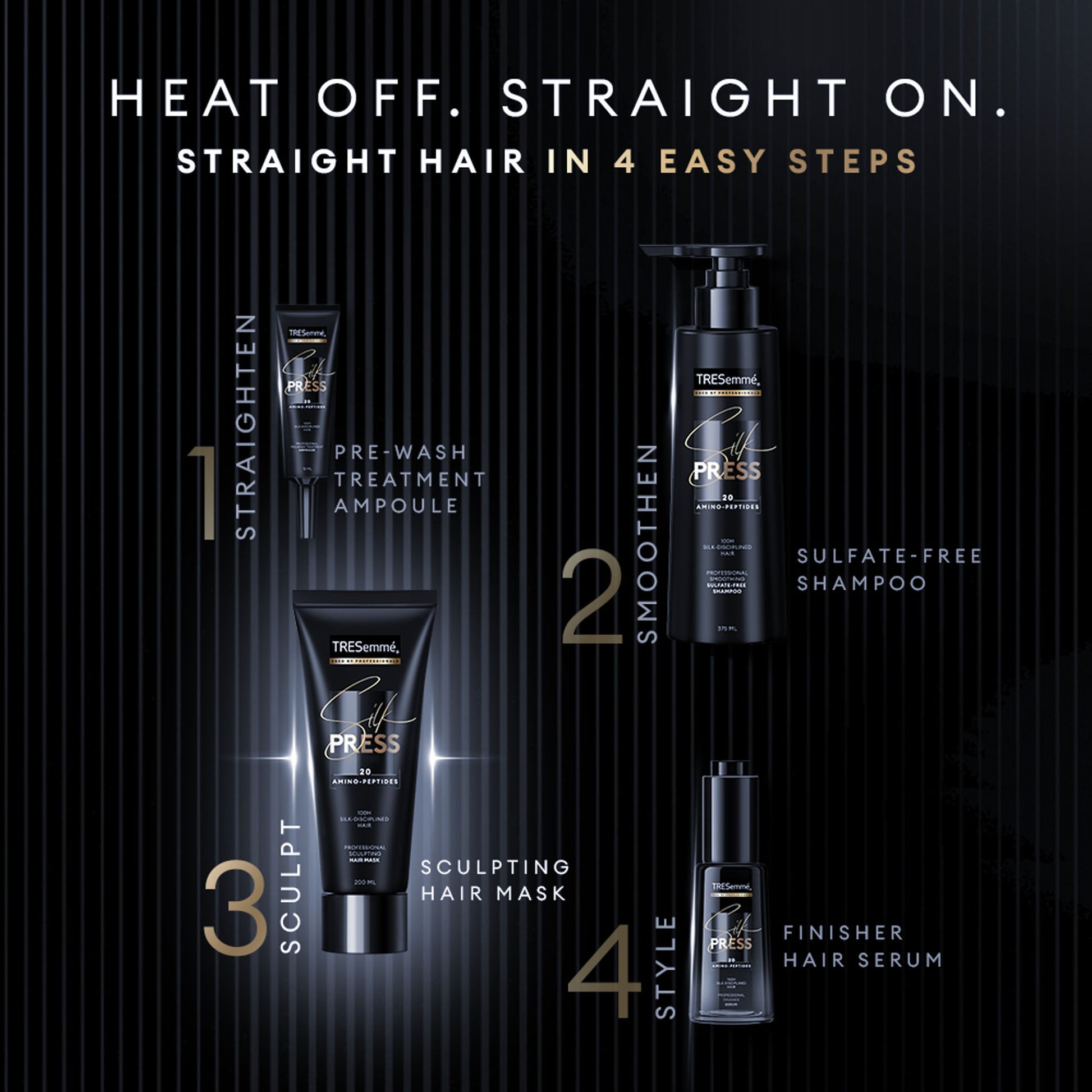 Tresemme Silk Press Mask With Amino Peptides for Smooth, Straight Hair
