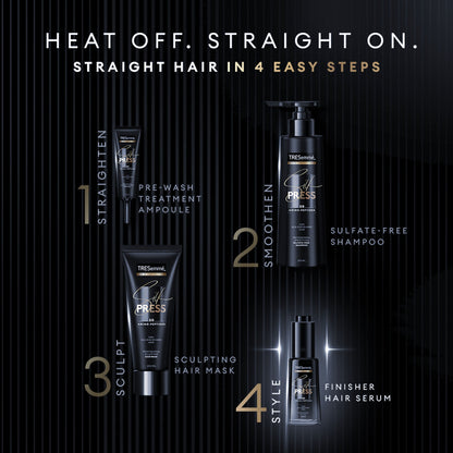 Tresemme Silk Press Hair Serum +72 Hr Frizz Control for Smooth, Straight Hair & Shine