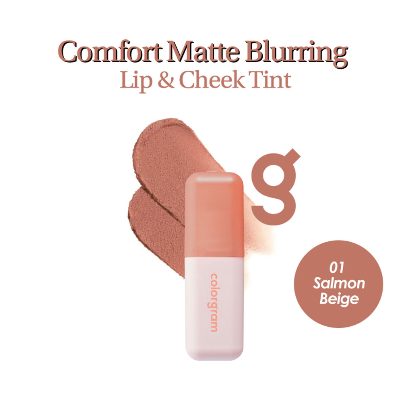 COLORGRAM Nude Blur Tint - 01 Salmon Beige
