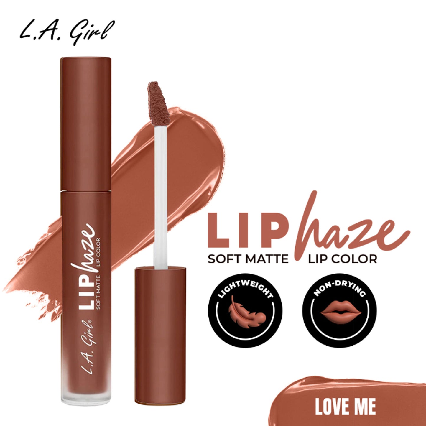 L.A. Girl Lip Haze Blurring Soft Matte Lip Color - Love Me
