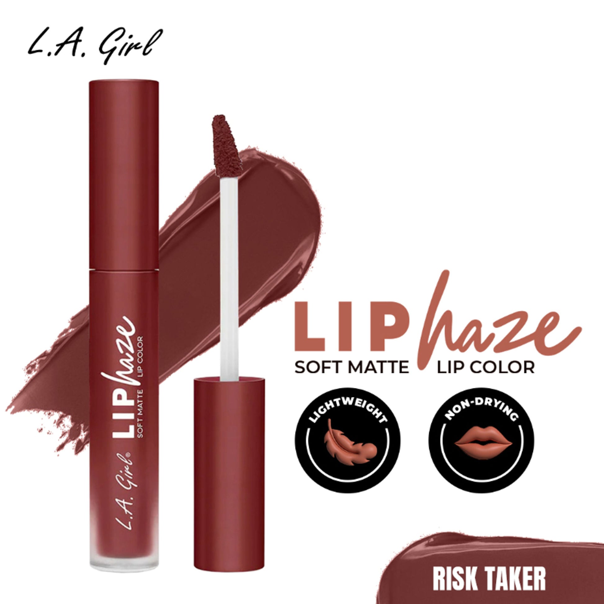 L.A. Girl Lip Haze Blurring Soft Matte Lip Color - Risk Taker