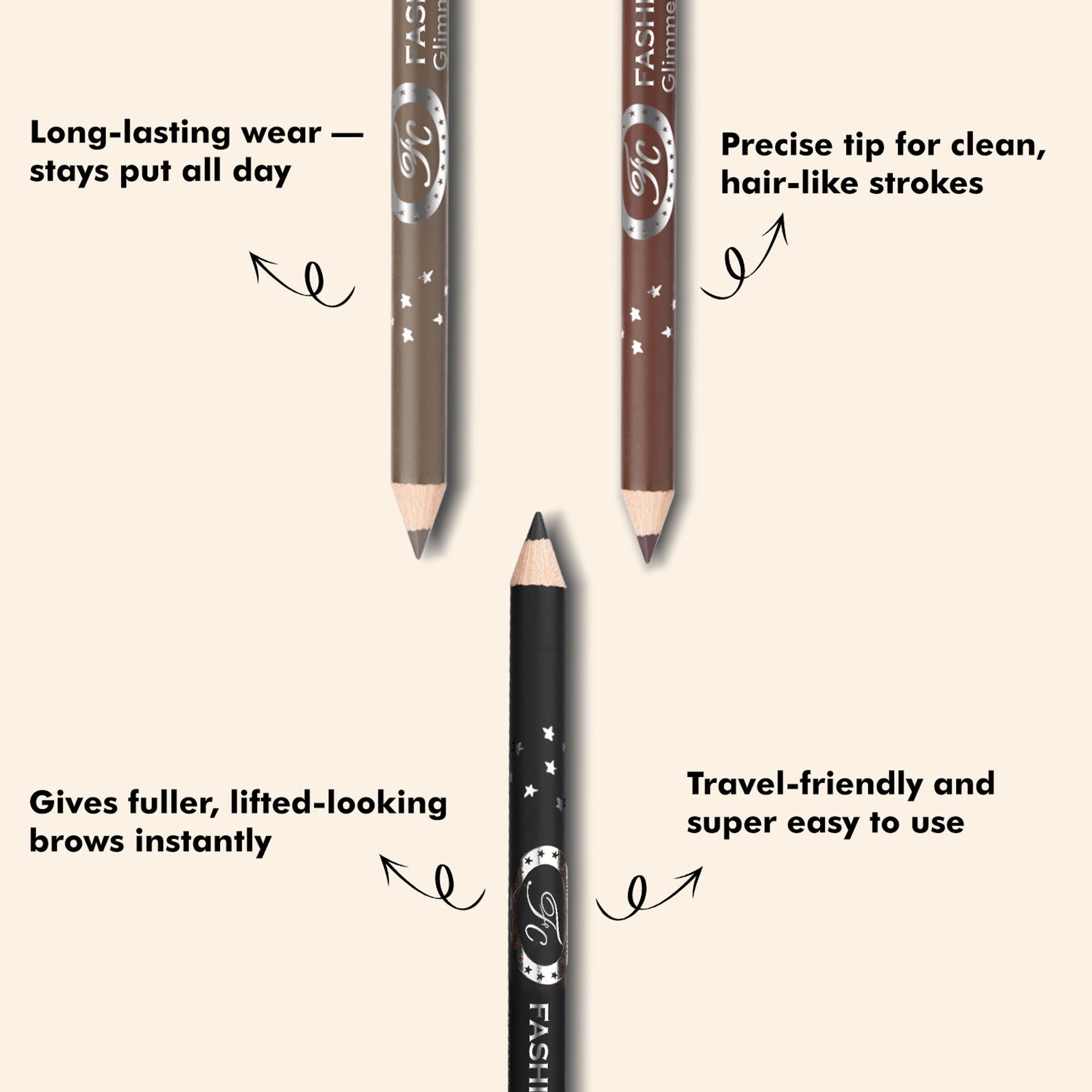 FASHION COLOUR Glimmerstick Eyebrow Pencil - EB04 Chatain