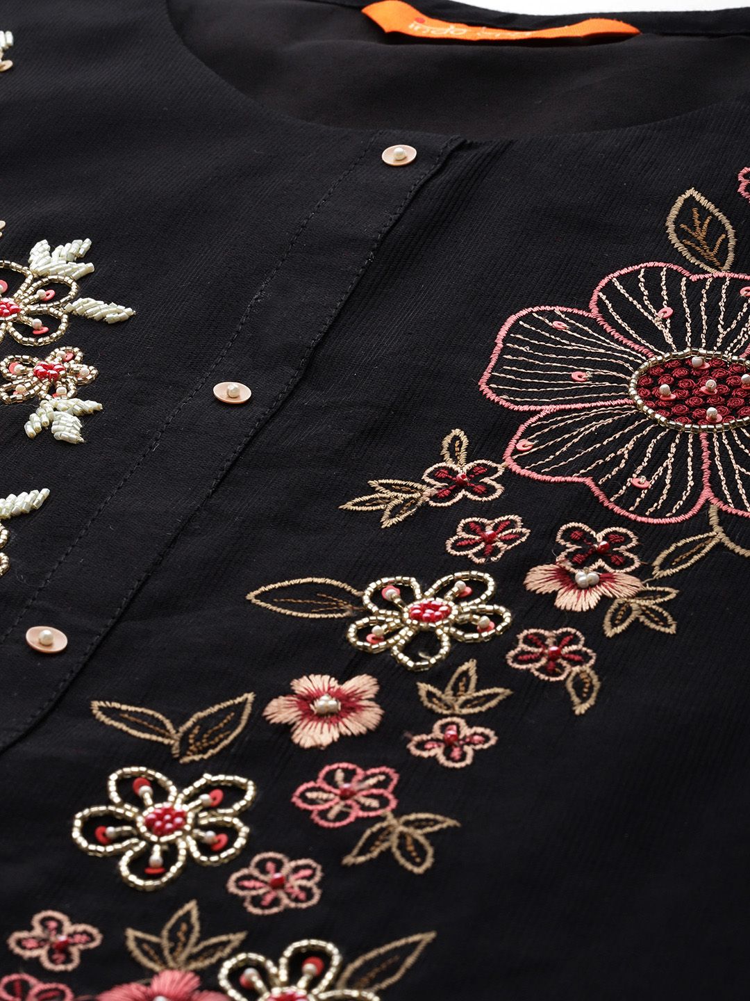 Indyancart IE Women Floral Embroidered Regular Kurta with Trousers & Dupatta