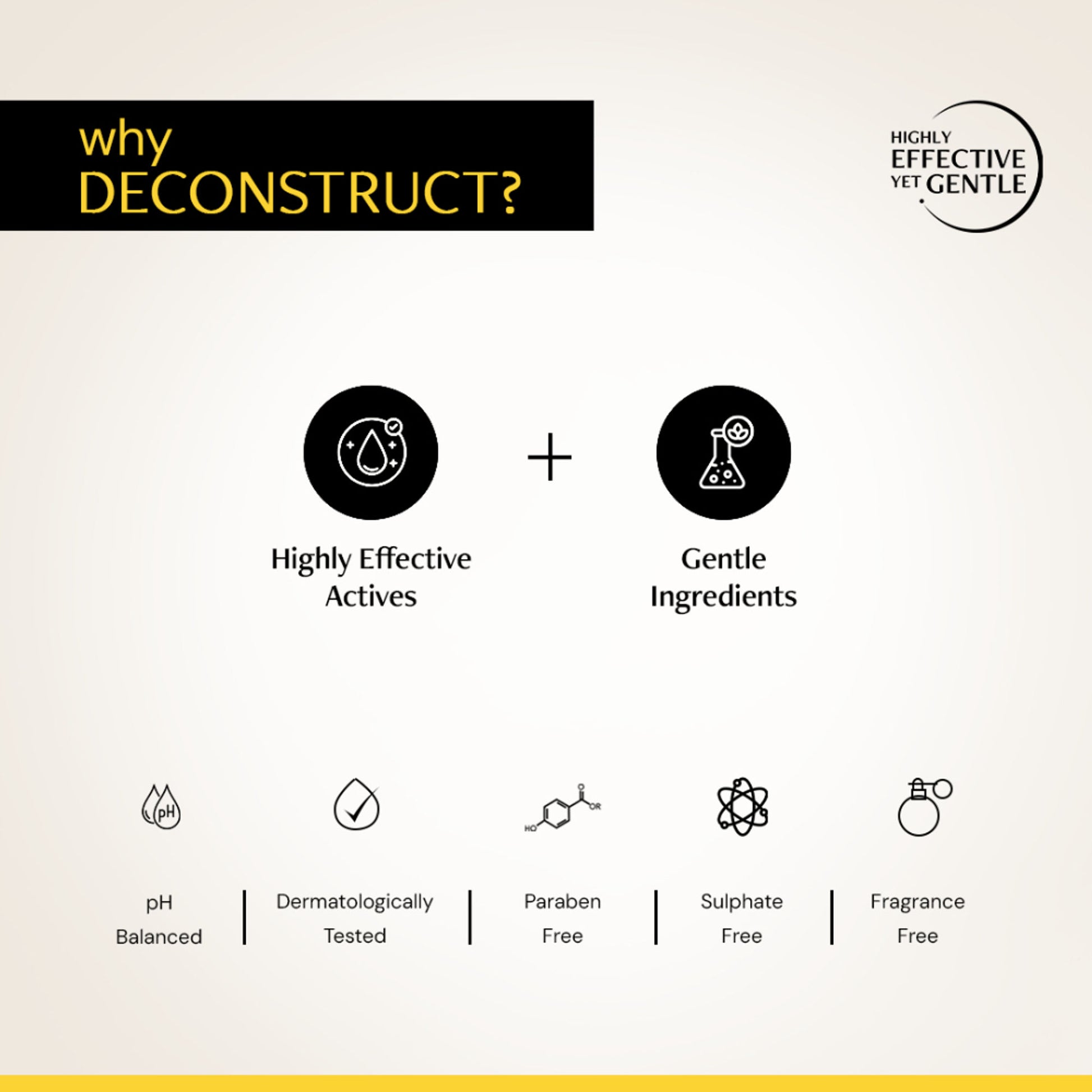 Deconstruct Brightening Lip Balm SPF 50, Moisturizes & Brightens Lips