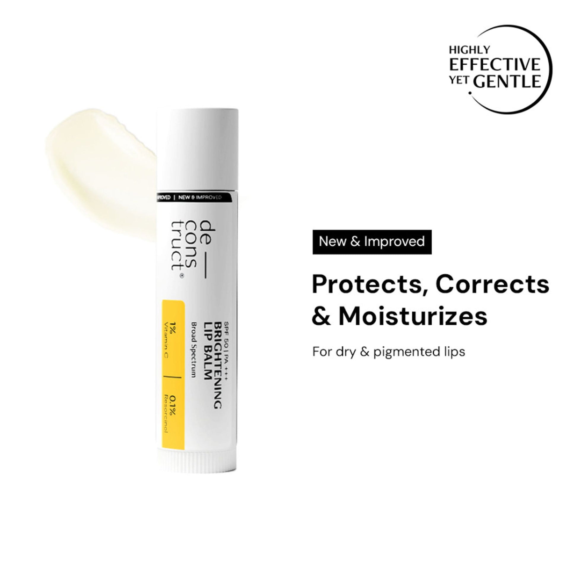 Deconstruct Brightening Lip Balm SPF 50, Moisturizes & Brightens Lips