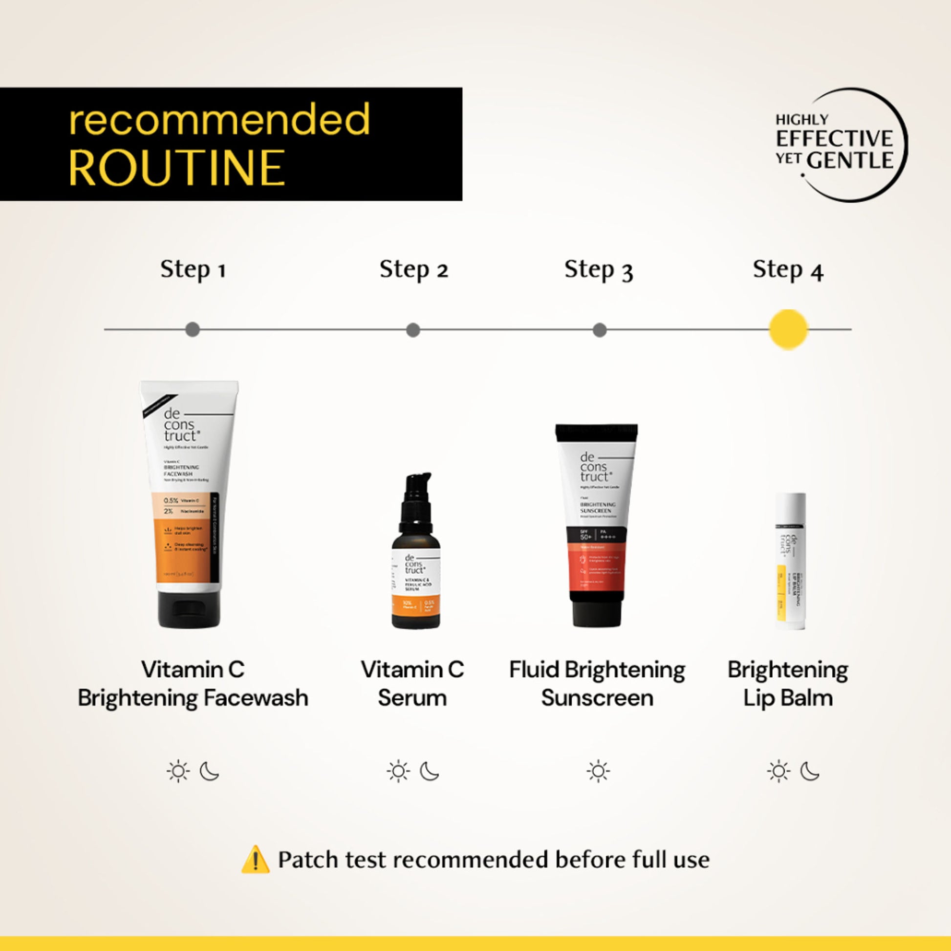 Deconstruct Brightening Lip Balm SPF 50, Moisturizes & Brightens Lips