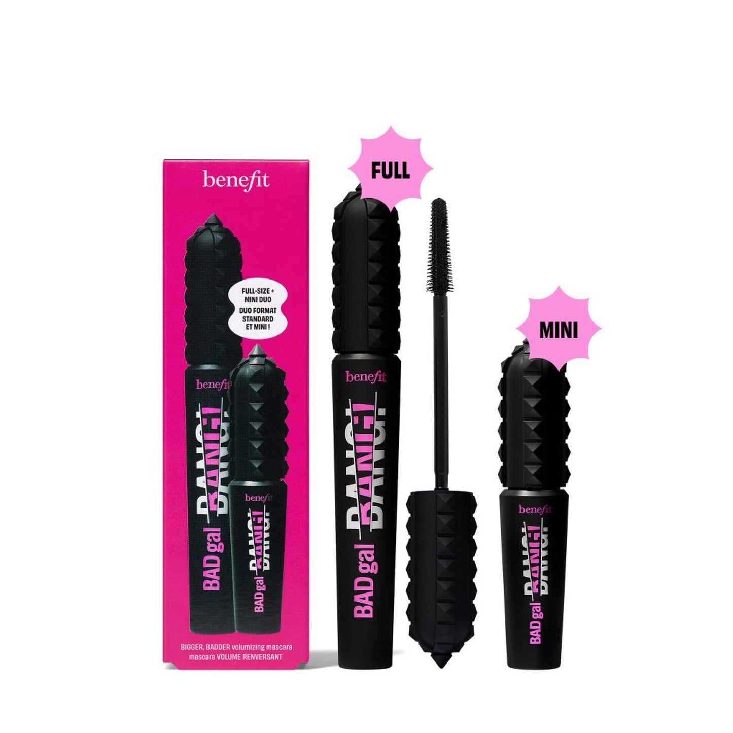Benefit Cosmetics Bangin’ Lashes Full-Size And Mini Volumizing Mascara
