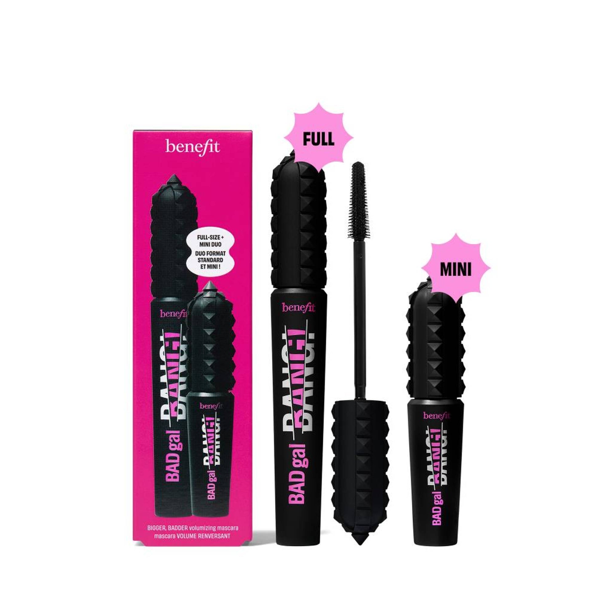 Benefit Cosmetics Bangin’ Lashes Full-Size And Mini Volumizing Mascara