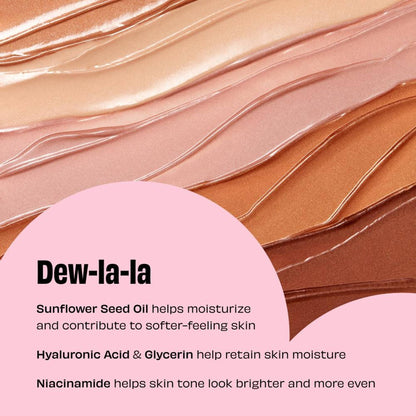 Benefit Cosmetics Dew The Benetint Full-Size Rose-Tinted Lip & Cheek Stain And Liquid Highlighter