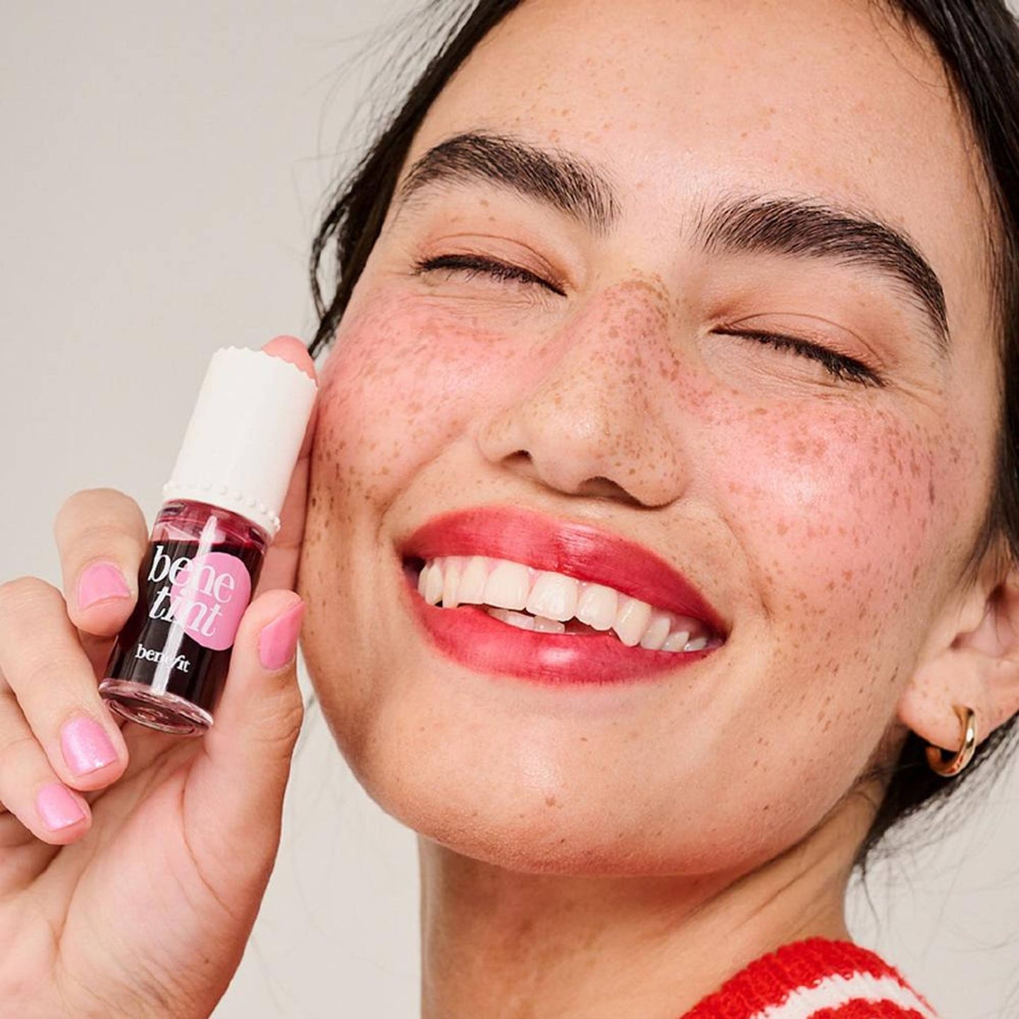 Benefit Cosmetics Dew The Benetint Full-Size Rose-Tinted Lip & Cheek Stain And Liquid Highlighter