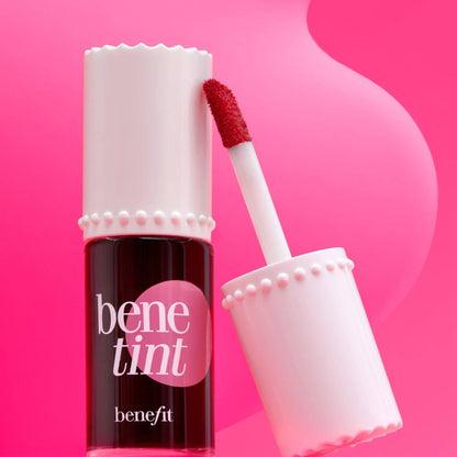 Benefit Cosmetics Dew The Benetint Full-Size Rose-Tinted Lip & Cheek Stain And Liquid Highlighter