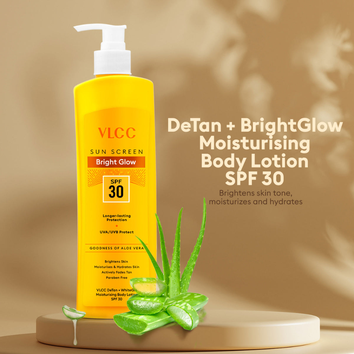 VLCC Bright Glow Sunscreen Body Lotion SPF 30 PA+++