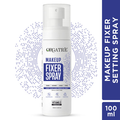 Orgatre Makeup Fixer Setting Spray - Long-Lasting, Smudge-Proof & Lightweight Formula Primer
