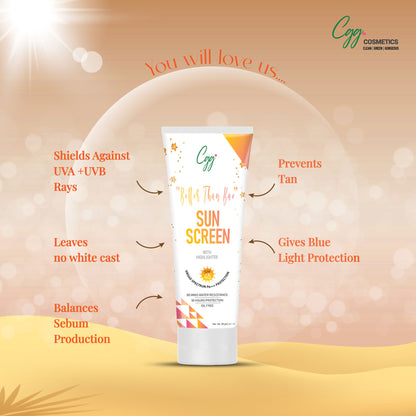 CGG Better than Bae Sunscreen Cream with highlighter Spf 45 PA+++