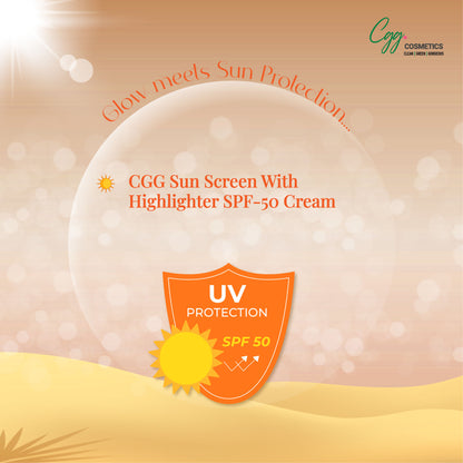 CGG Better than Bae Sunscreen Cream with highlighter Spf 45 PA+++