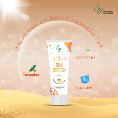 CGG Better than Bae Sunscreen Cream with highlighter Spf 45 PA+++