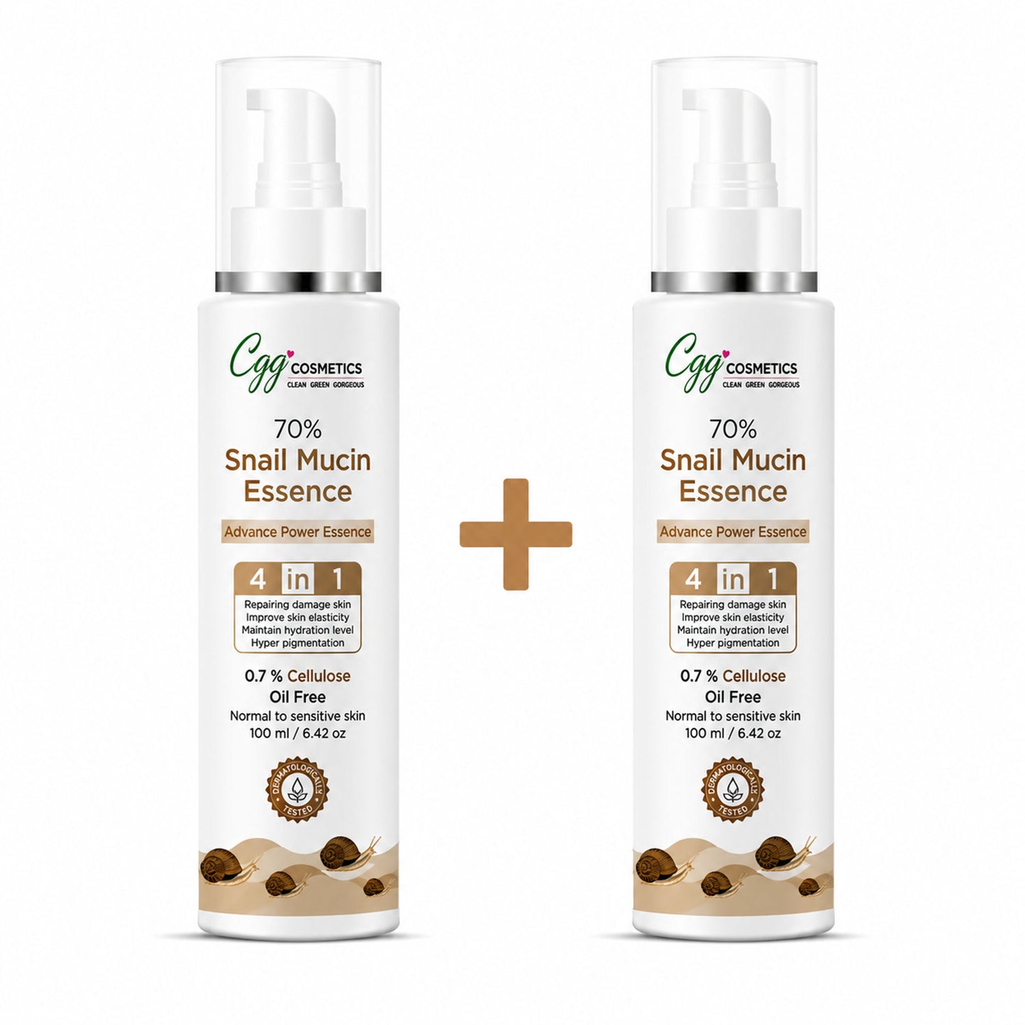 CGG Cosmetics slay with 70% Snail Mucin Essence, Snail Cellulose Buy 1 Get 1 Free