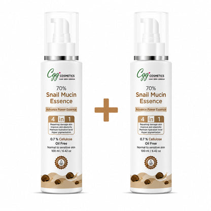 CGG Cosmetics slay with 70% Snail Mucin Essence, Snail Cellulose Buy 1 Get 1 Free