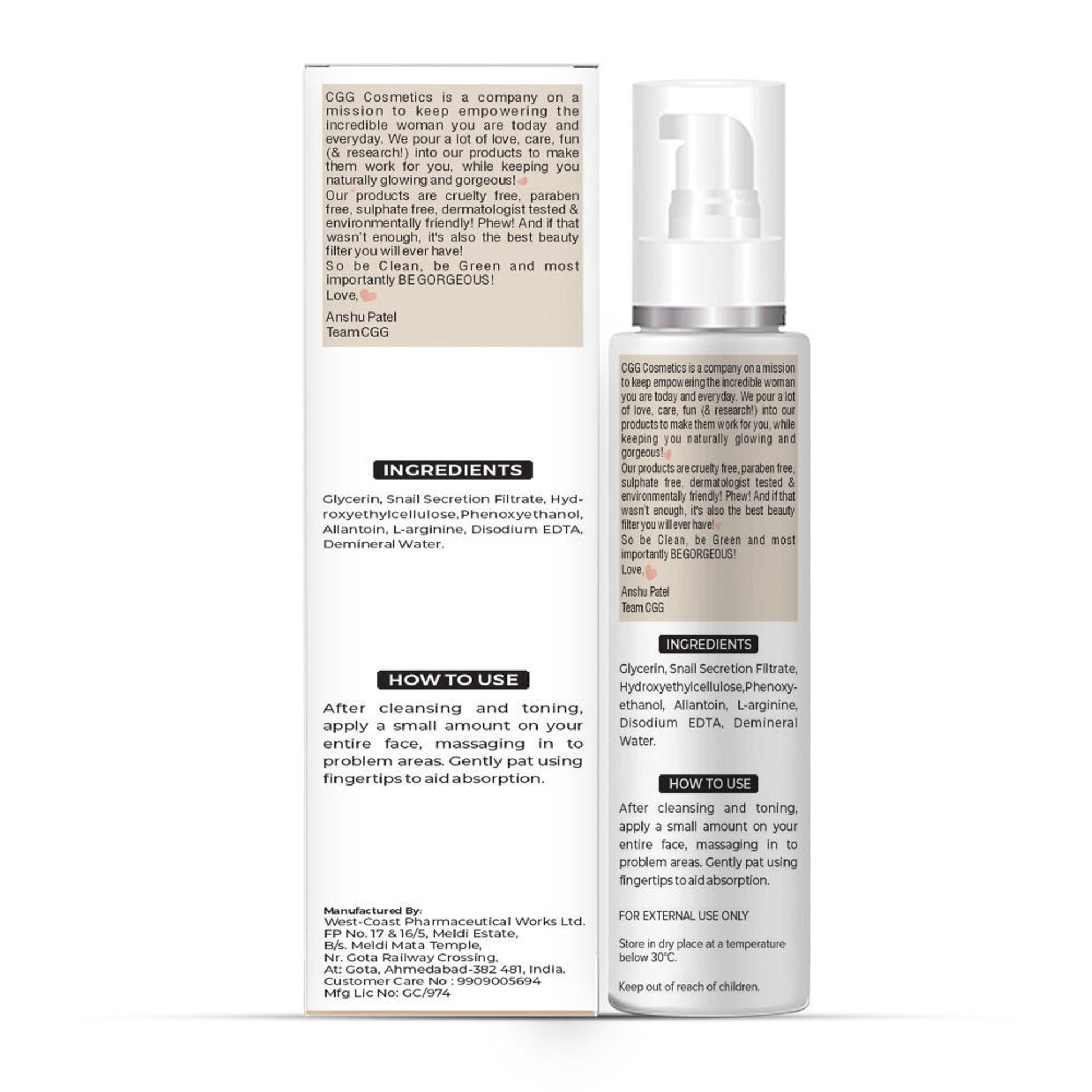 CGG Cosmetics slay with 70% Snail Mucin Essence, Snail Cellulose Buy 1 Get 1 Free