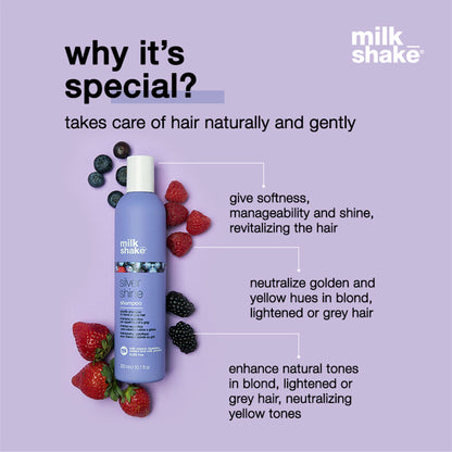 Milkshake Silver Shine Shampoo For Blond & Grey Hair