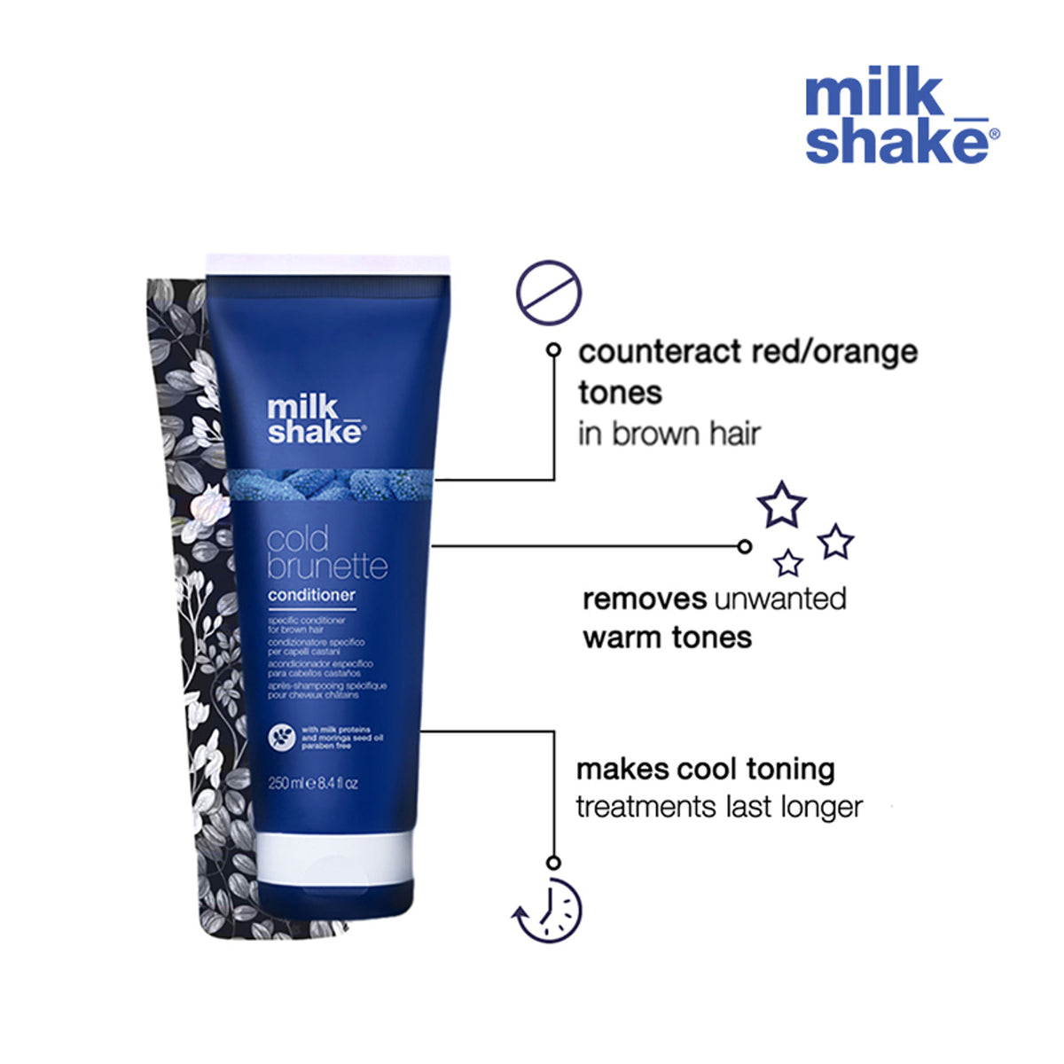 Milkshake Cold Brunette Conditioner For Brown & Dark Blond Hair