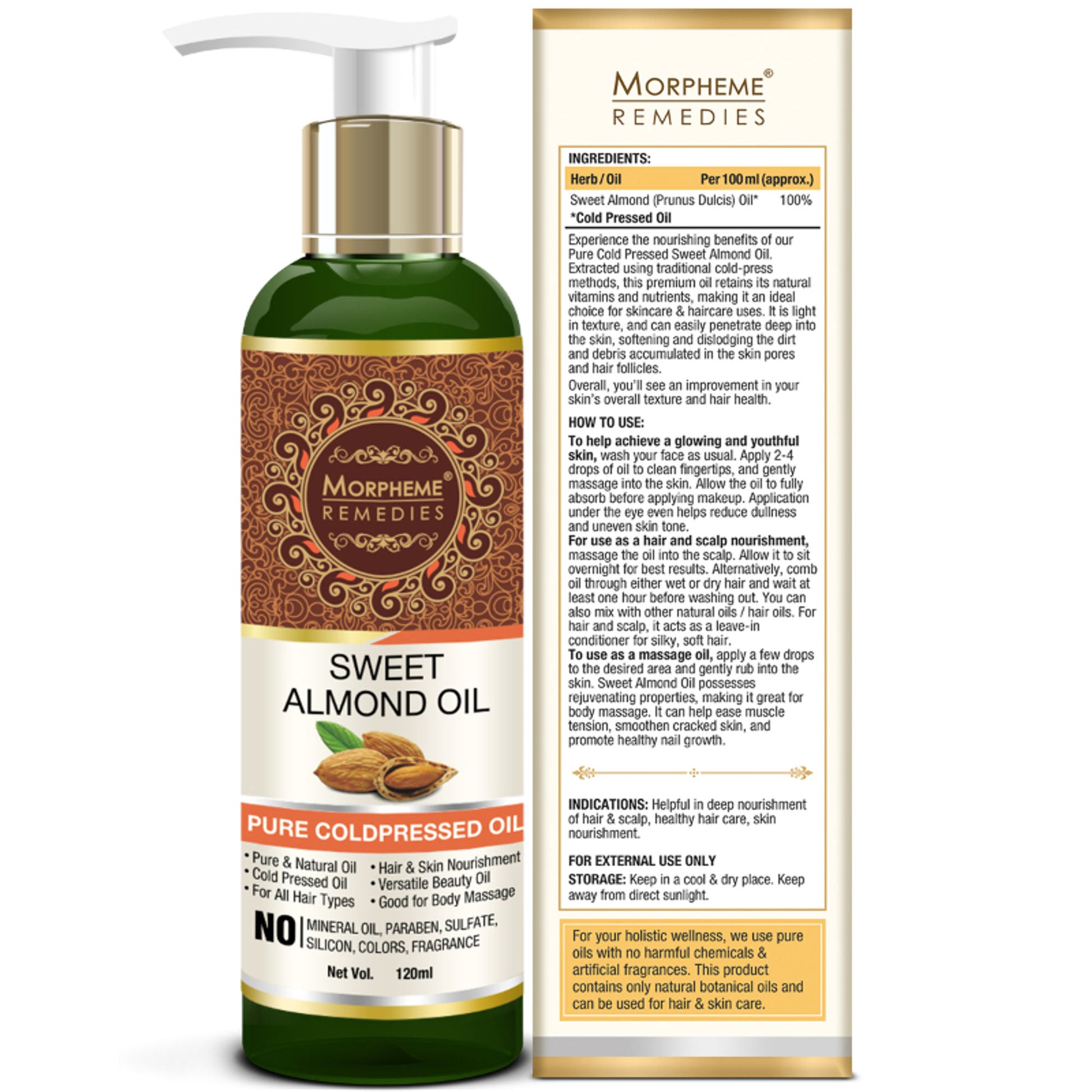Morpheme Remedies Pure Coldpressed Sweet Almond Oil