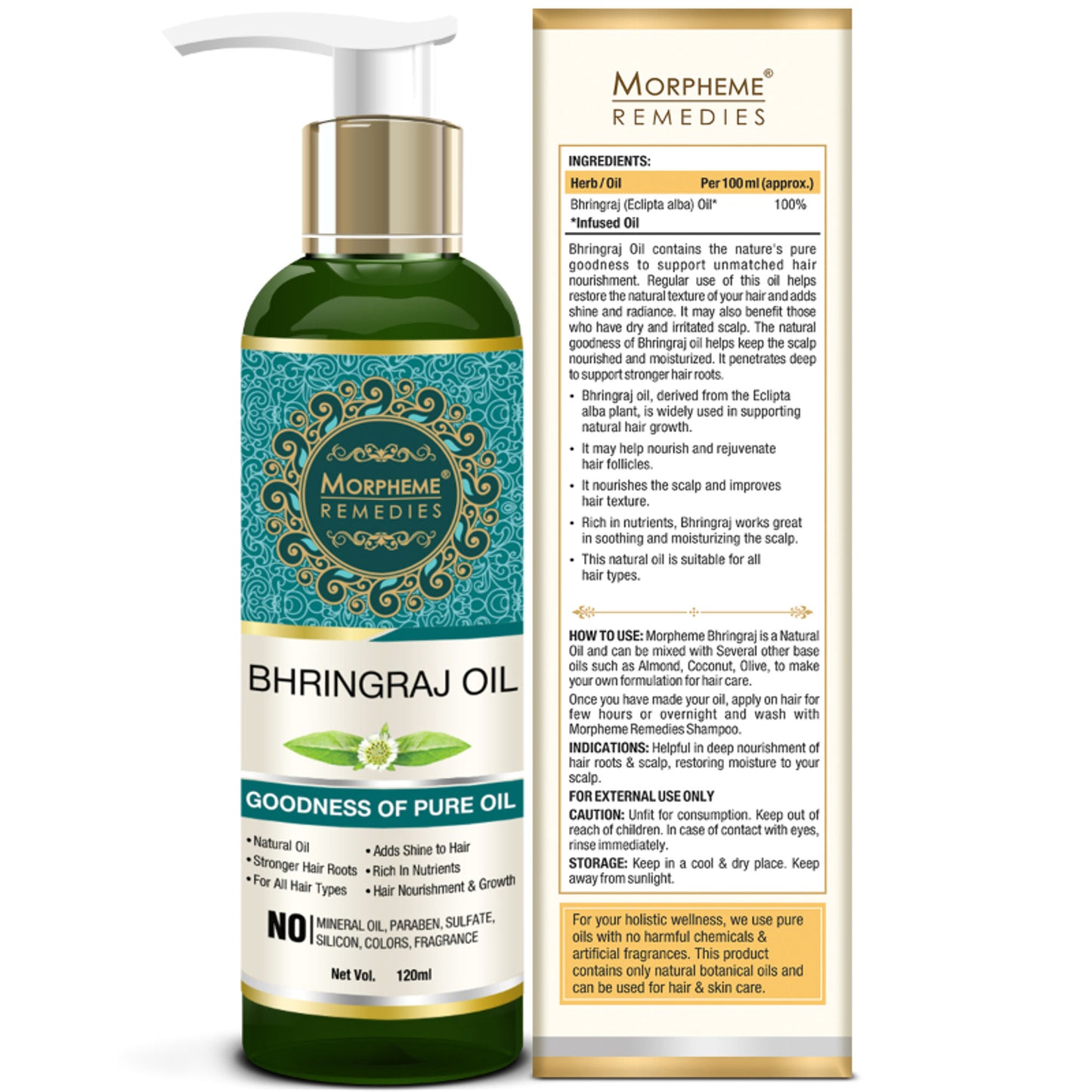 Morpheme Remedies Pure Coldpressed Bhringraj Hair Oil