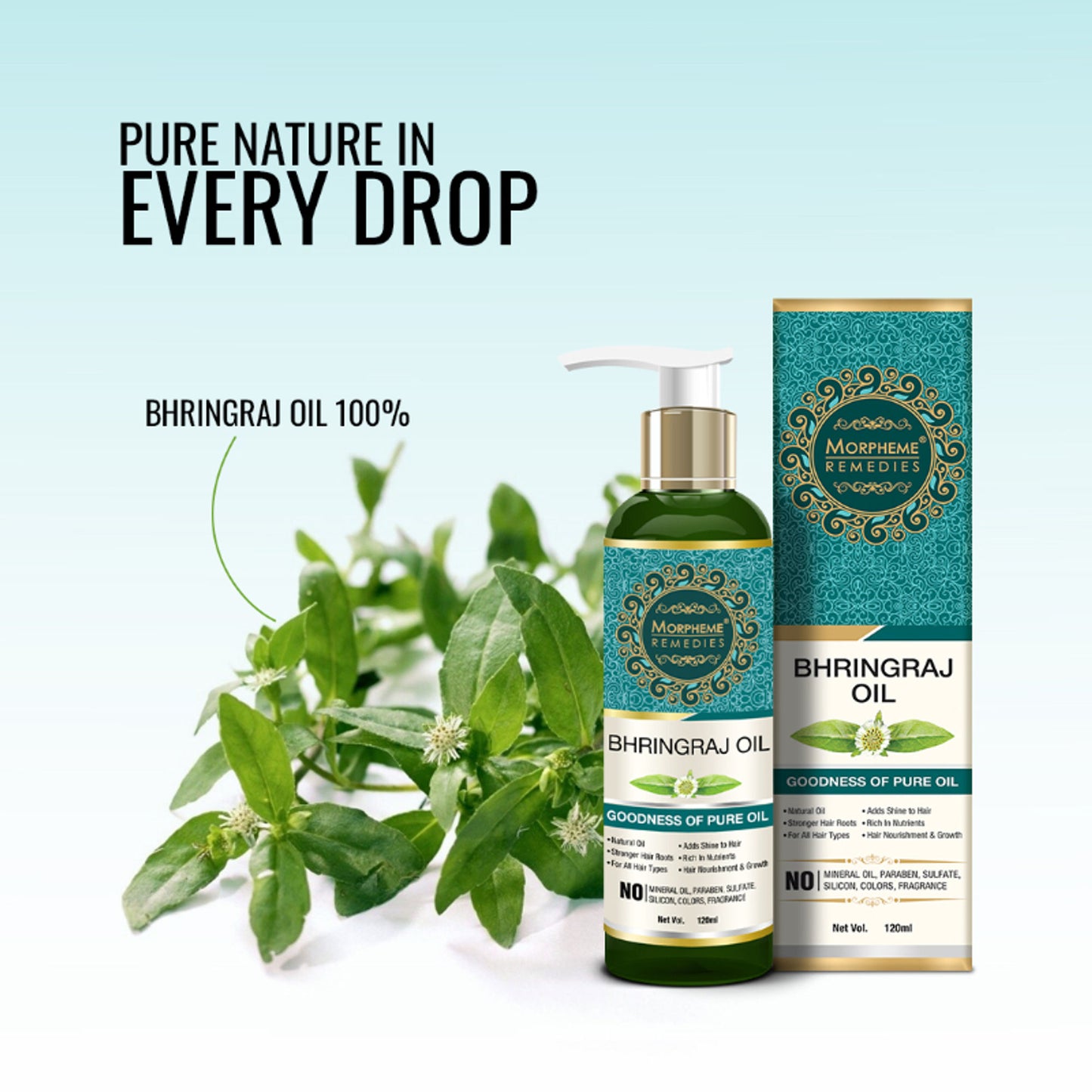 Morpheme Remedies Pure Coldpressed Bhringraj Hair Oil