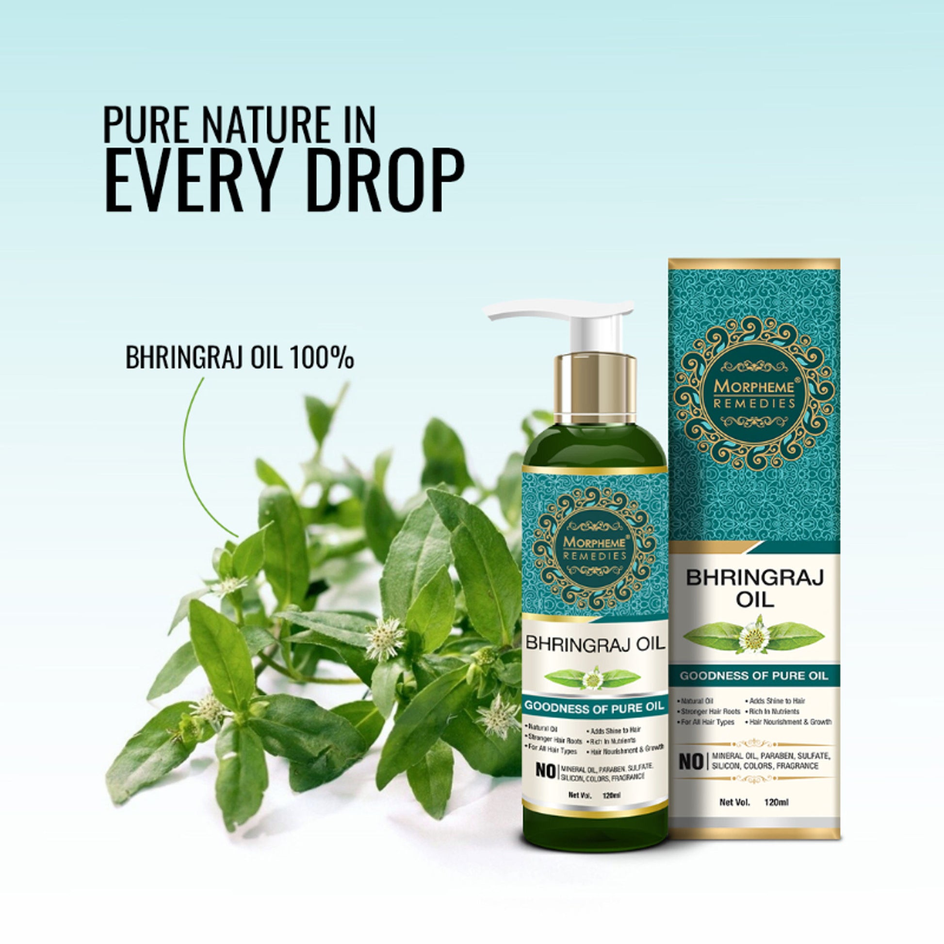 Morpheme Remedies Pure Coldpressed Bhringraj Hair Oil
