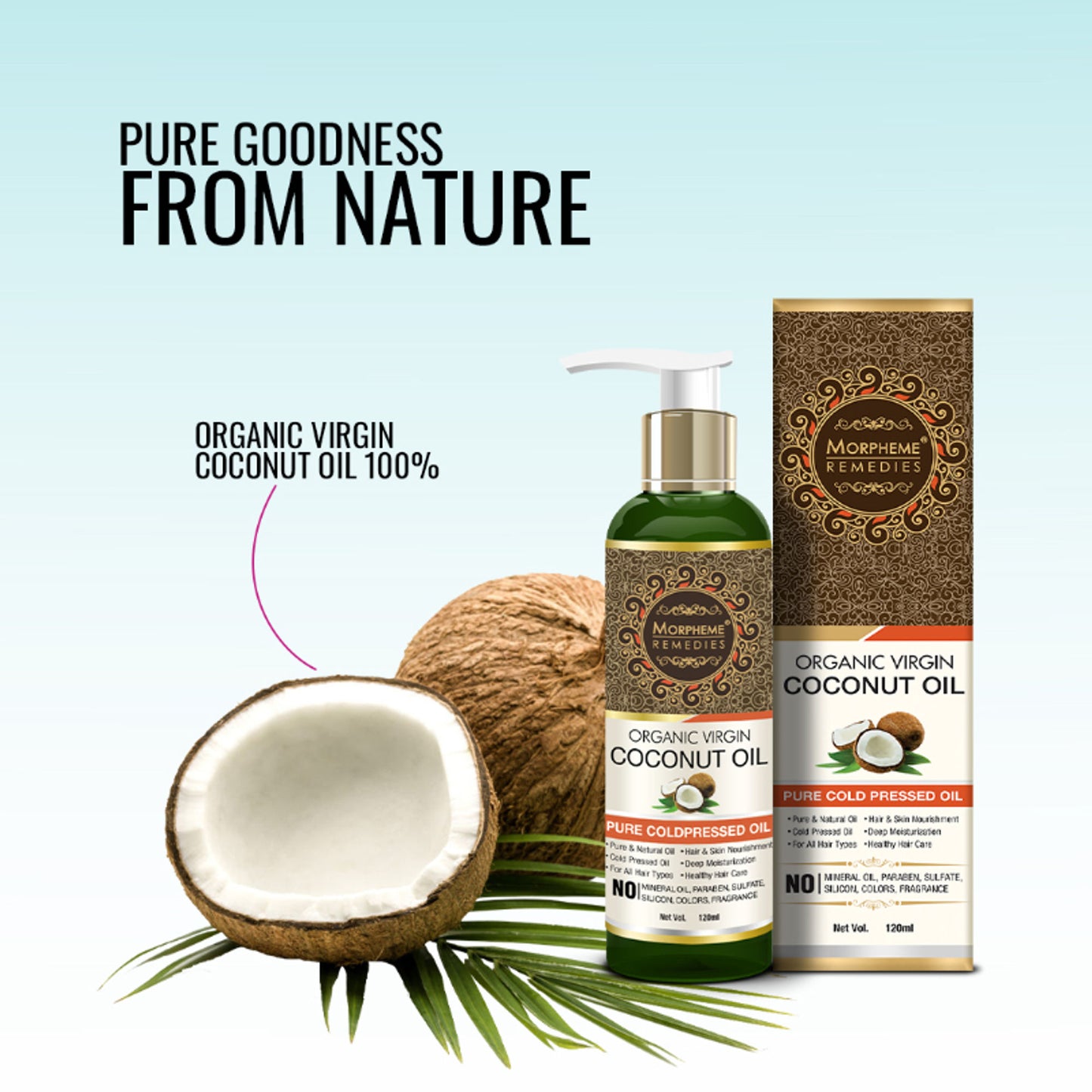 Morpheme Remedies Pure Coldpressed Organic Virgin Coconut Oil