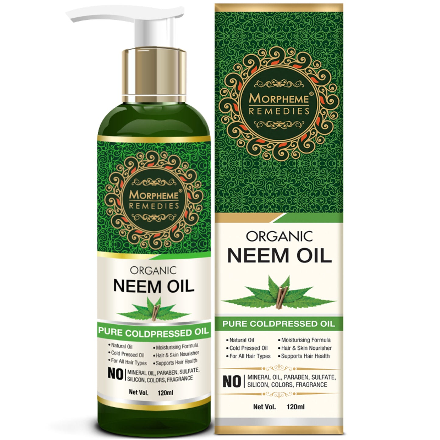 Morpheme Remedies Pure Coldpressed Organic Neem Oil