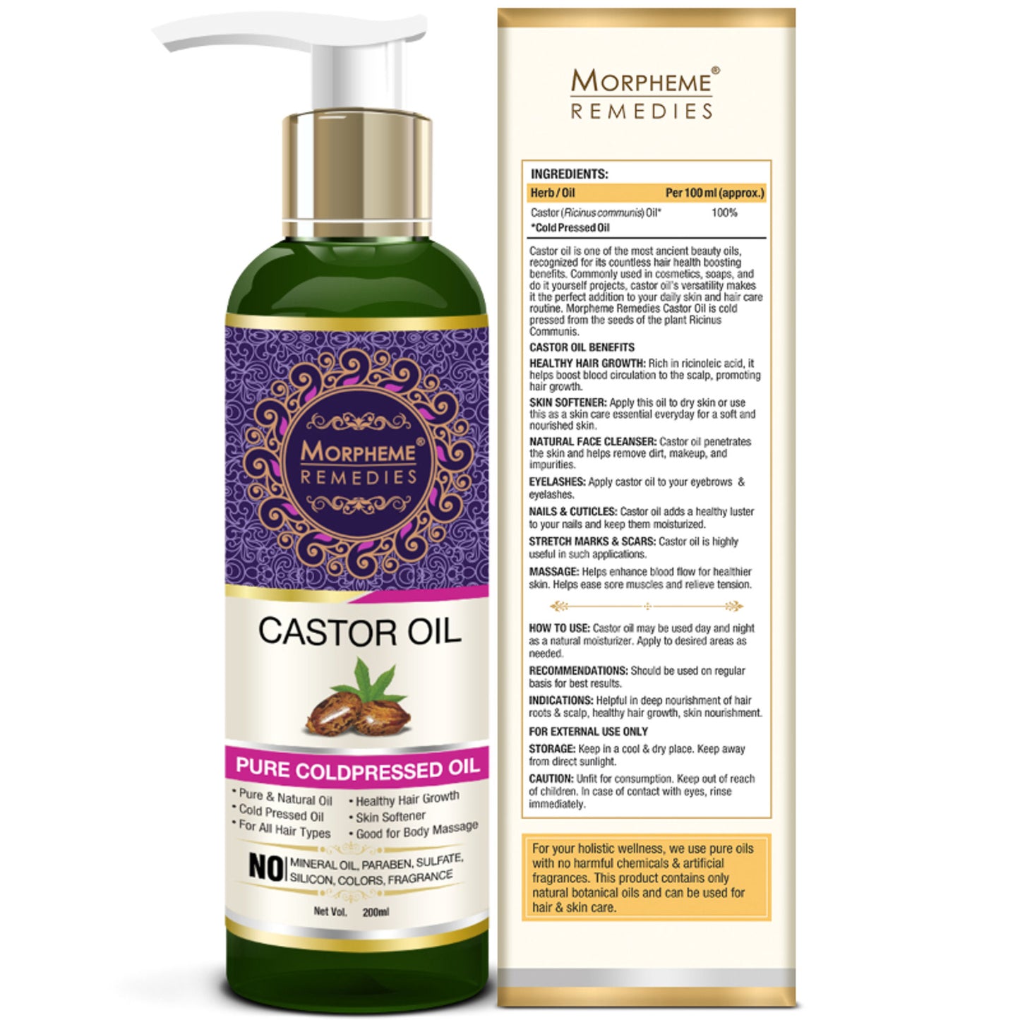 Morpheme Remedies Pure Coldpressed Castor Oil