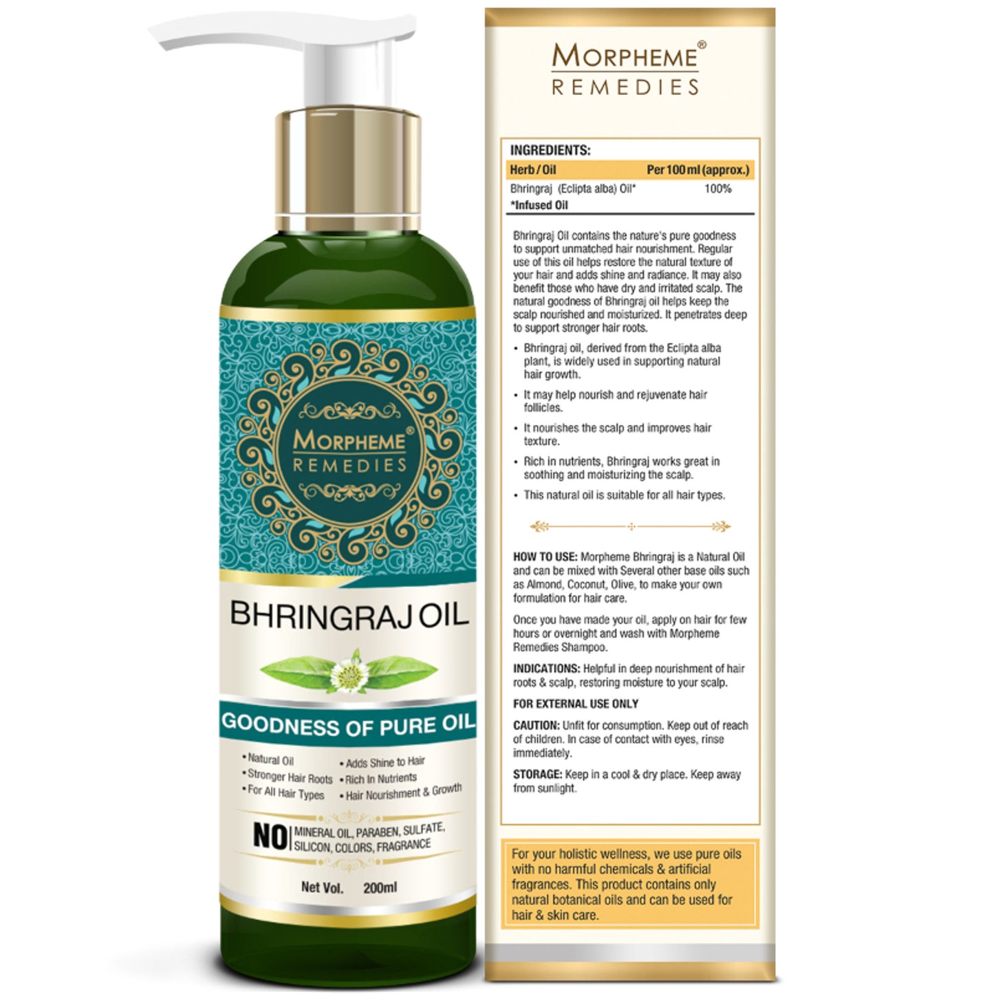 Morpheme Remedies Pure Coldpressed Bhringraj Hair Oil