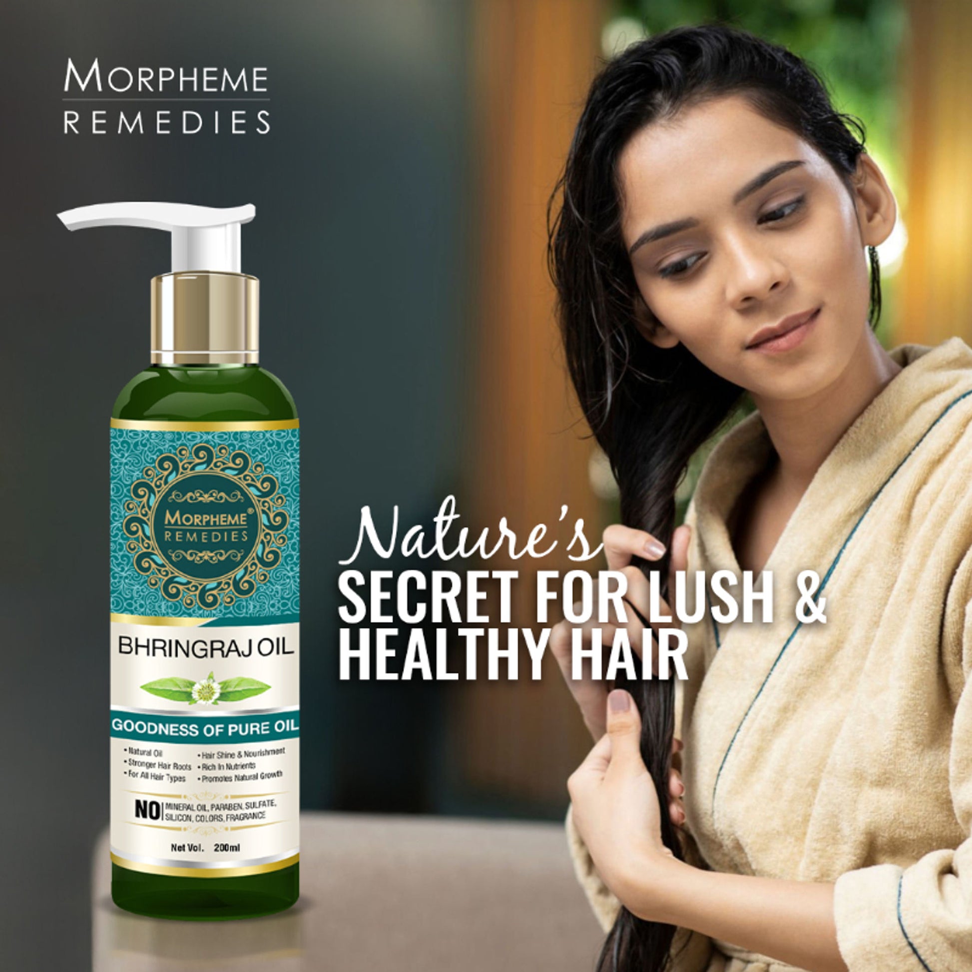 Morpheme Remedies Pure Coldpressed Bhringraj Hair Oil