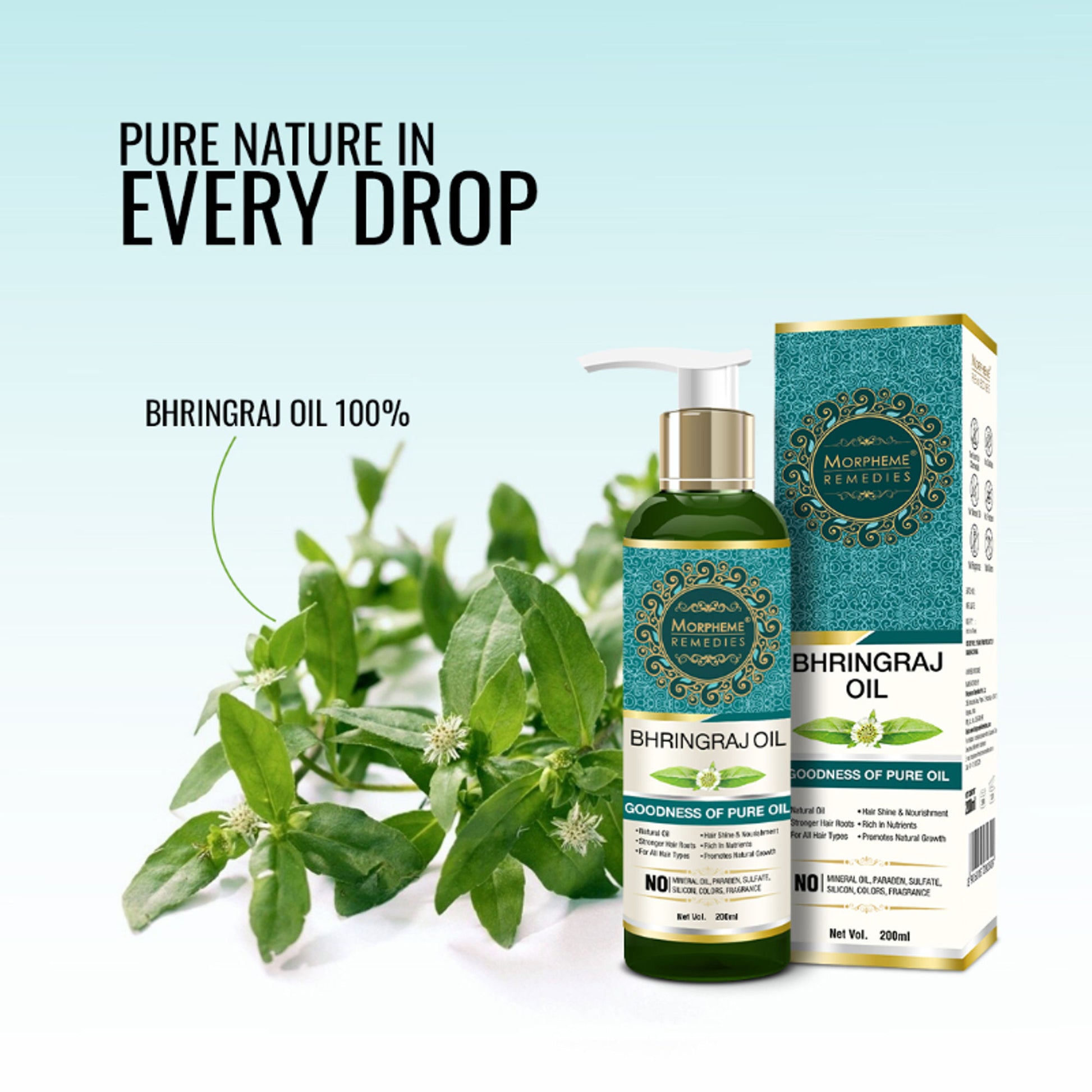 Morpheme Remedies Pure Coldpressed Bhringraj Hair Oil