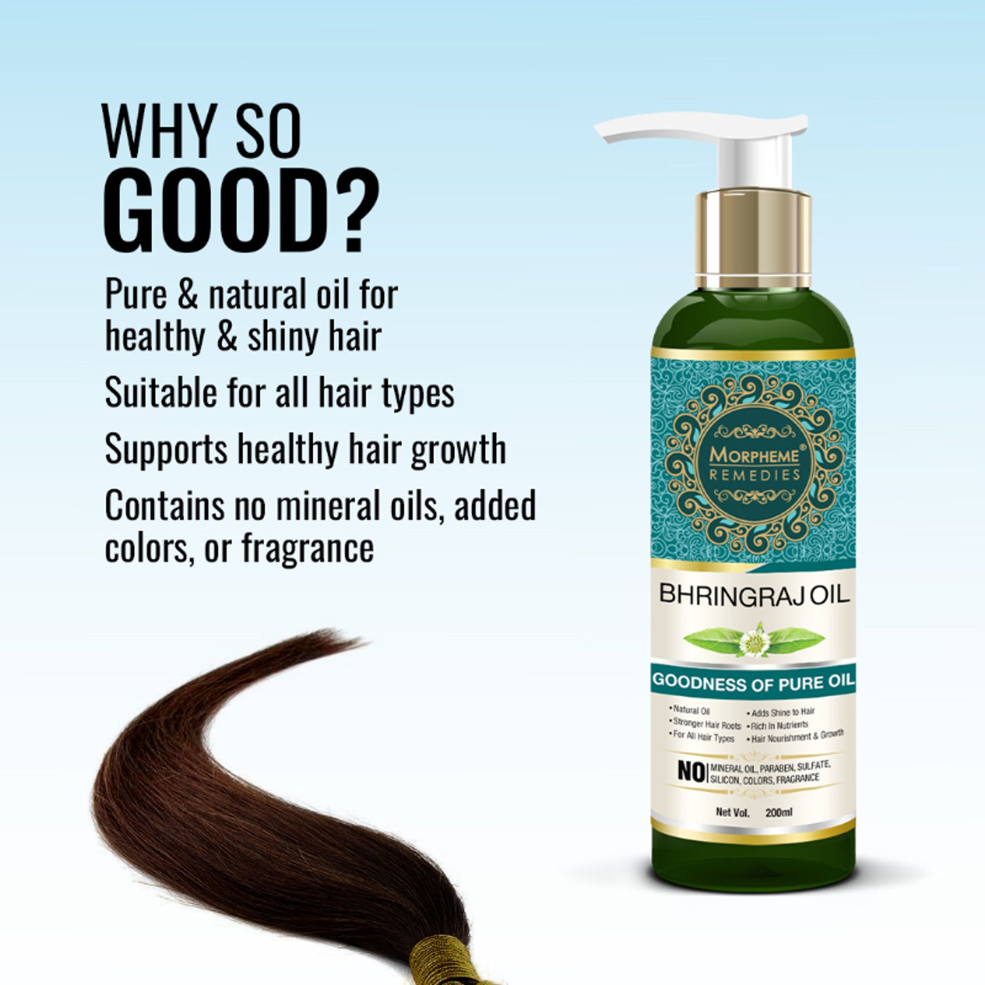 Morpheme Remedies Pure Coldpressed Bhringraj Hair Oil