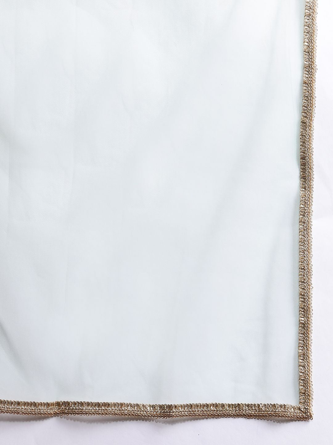 Indyancart IE Embroidered Sequinned Kurta With Trousers & Dupatta